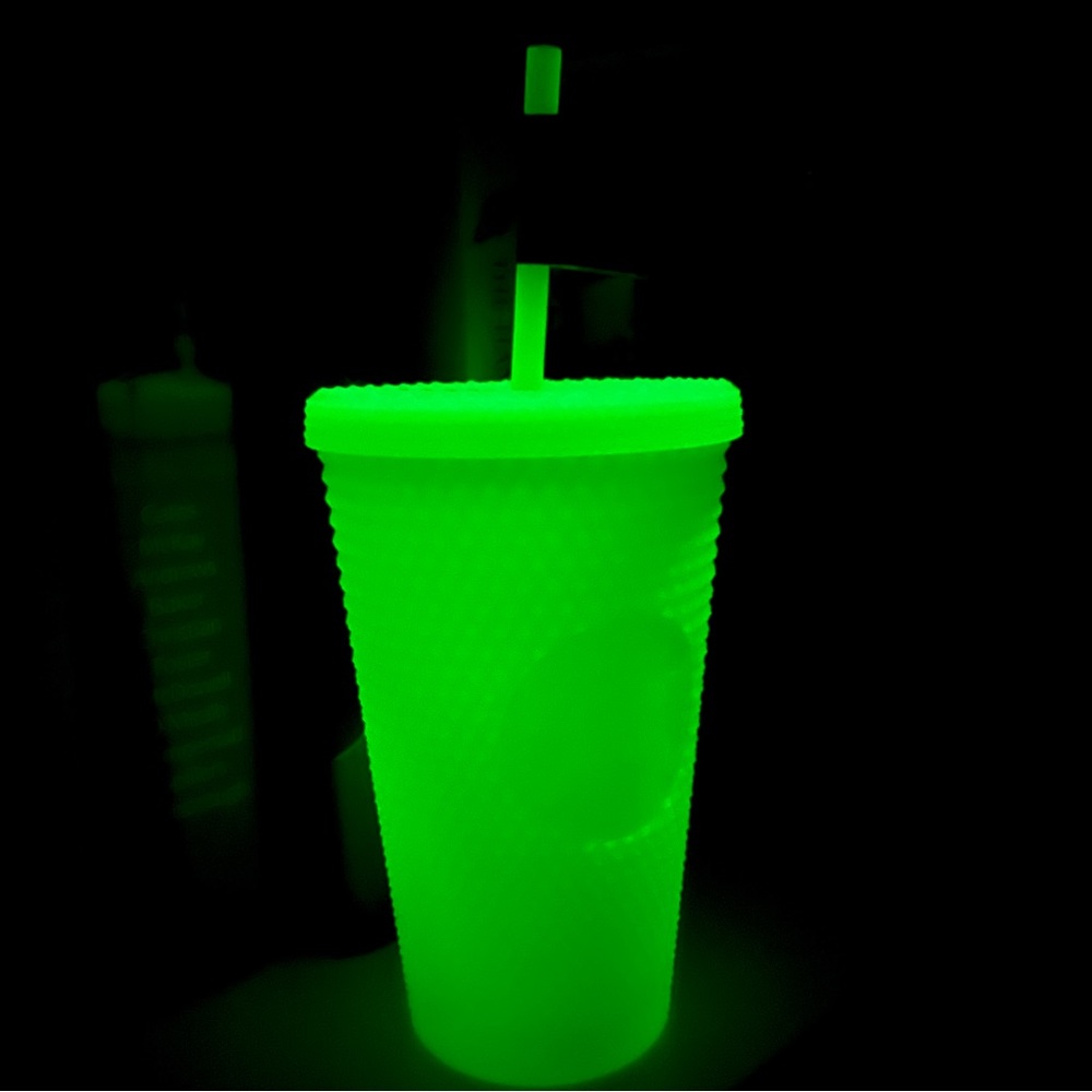 NWT Starbucks Glow in the Dark Studded
Tumbler Lemongrass Green Cup 16oz